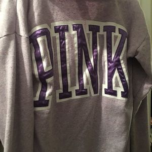 Pink pullover hoodie